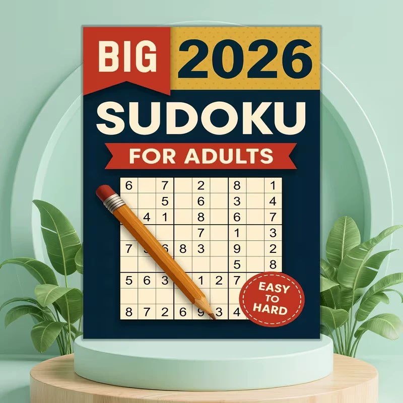 Party Games New Year - كتاب ألعاب السودوكو الإنجليزي 2026 الذي