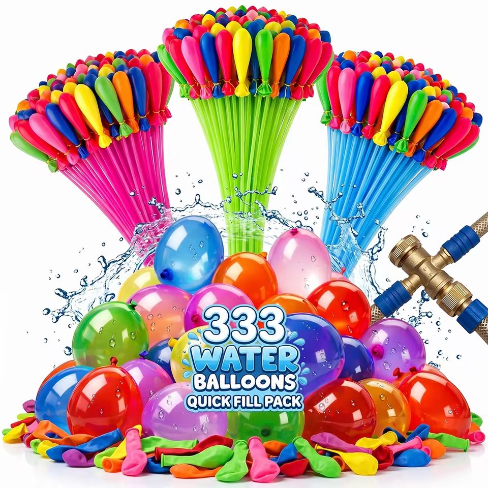 333 قطعة من بالونات الماء سريع - مراجعة Quick Games Party وسعره