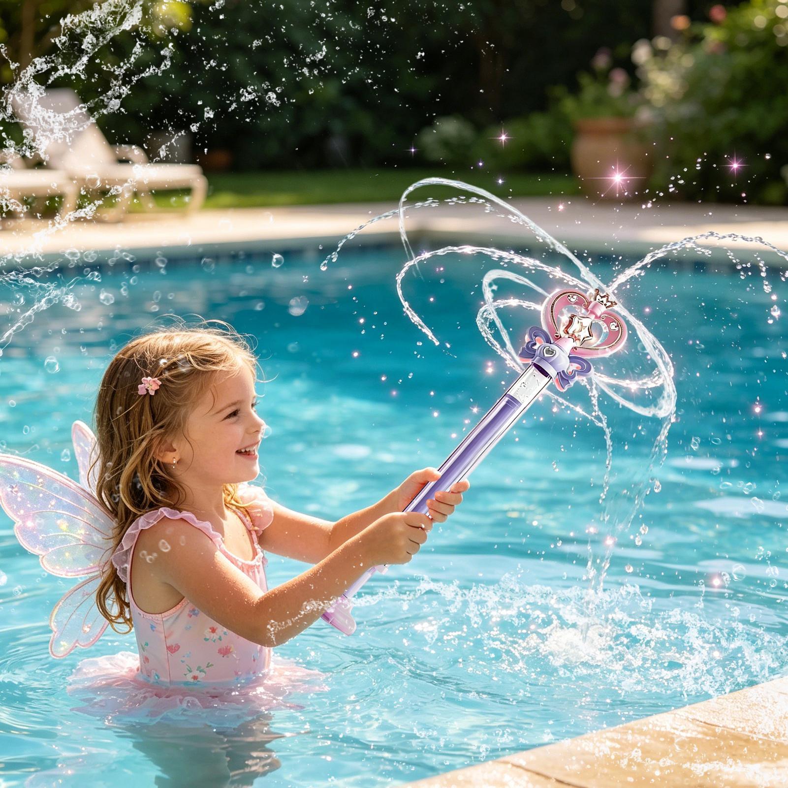 عصا رش الماء بتصميم ساحر قابلة - مراجعة Party Games Kids Outdoor وسعره