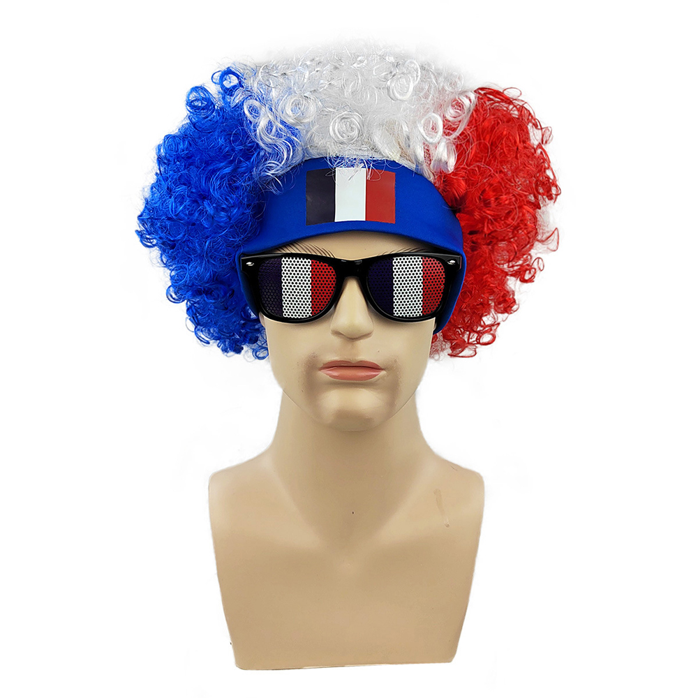 طقم شعر مستعار أفرو مع نظارات  - مراجعة Party Games Usa وسعره