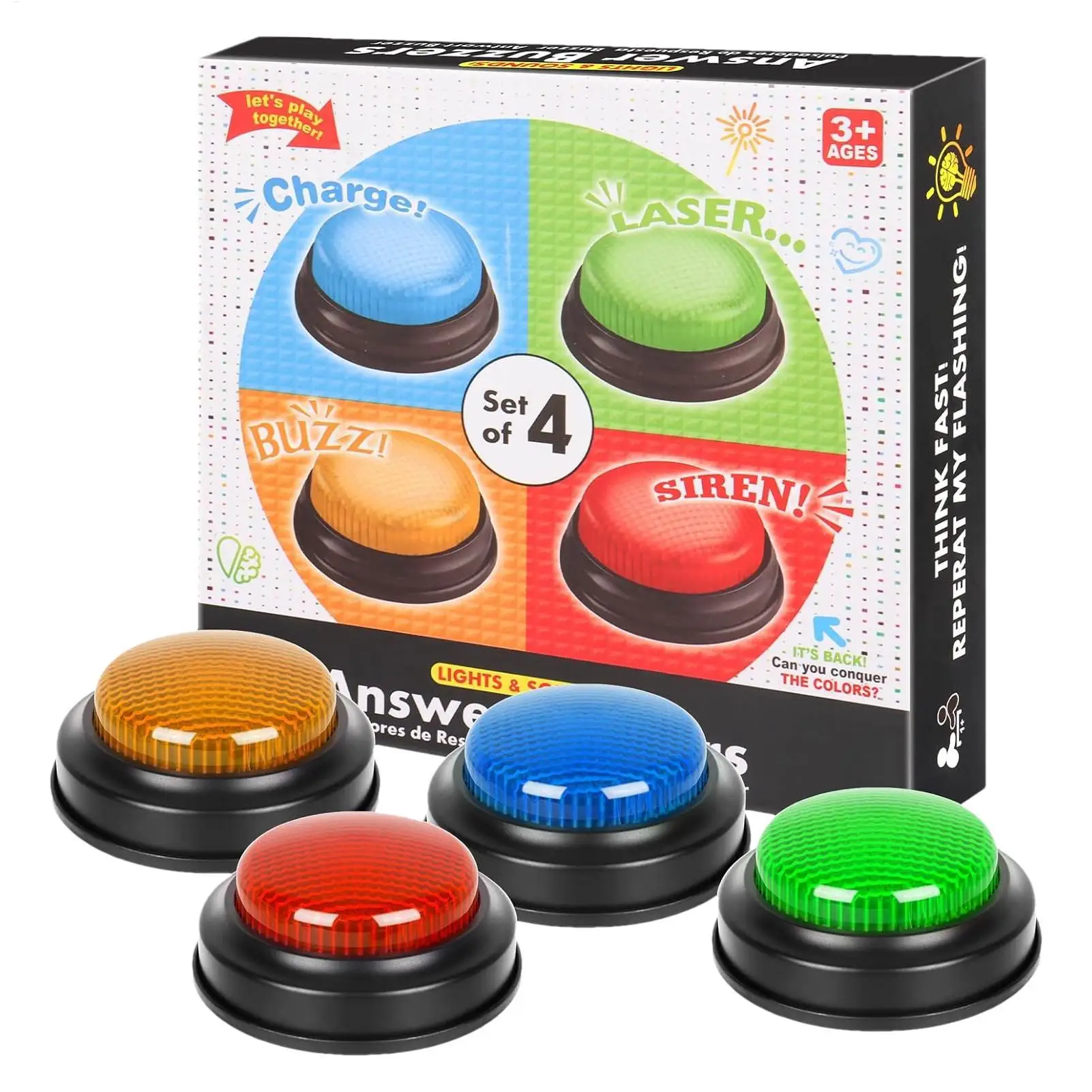 جهاز جرس للألعاب مكون من 4 أزر - مراجعة Quick Games Party وسعره